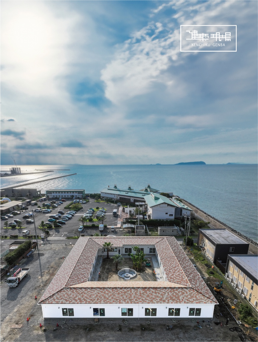 現場紹介　「お庭・お外・お風呂を楽しむ瀬戸内ホテル『Hotel O. Setouchi』の建設」