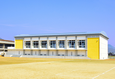 三豊市立三野津中学校屋内運動場改築（建築）Ⅰ期工事