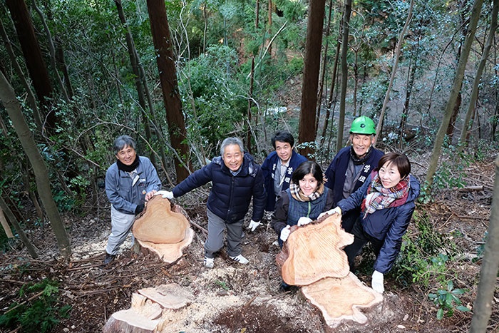 仲南の森大黒柱伐採特別編　２０１８年１２月１９日