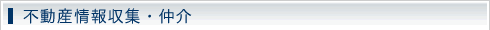 不動産情報収集・仲介